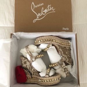 Christian Louboutin Cataclou 140 Patent Porcelaine
